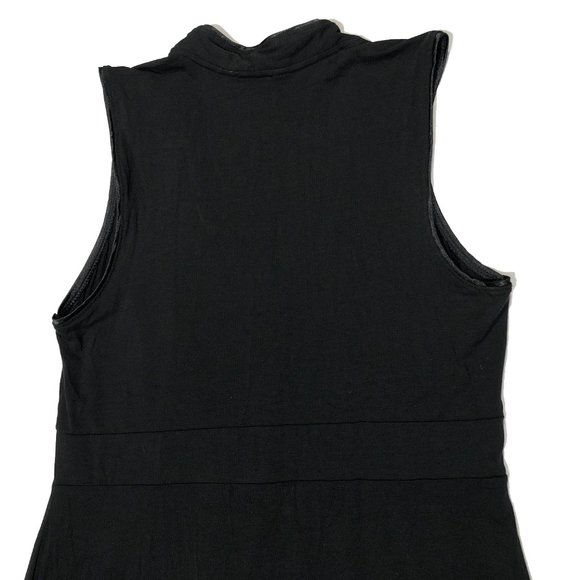George Stretch Womens Size L Black V-Neck Tank Top - Picture 6 of 7